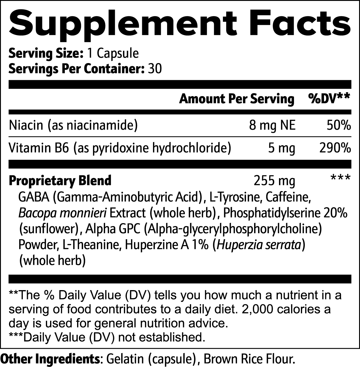 Cognitive Performance Capsules